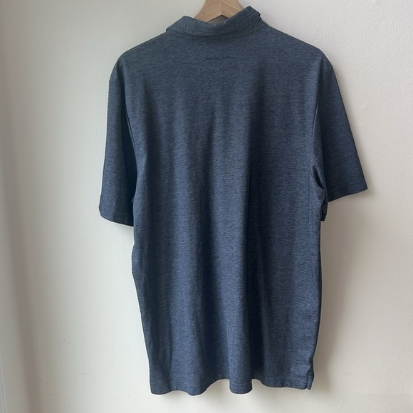 TRAVIS MATHEW MEN’S THE HEATER POLO SHIRT SIZE XL IN NAVY PIMA COTTON BLEND - Picture 5 of 12